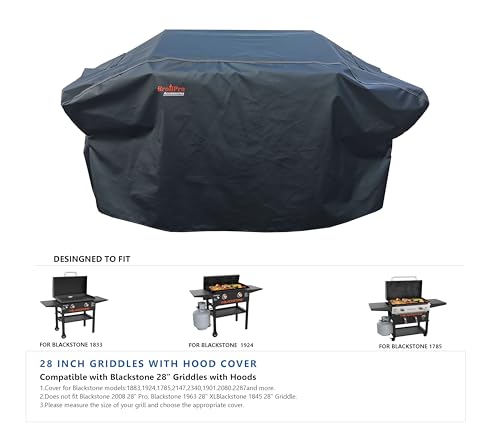 Blackstone 28" Griddle Grill Cover with Hood, Waterproof Fabric
