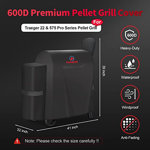 Waterproof Grill Cover for Traeger Pro 22, 575, and Z Grills 550B
